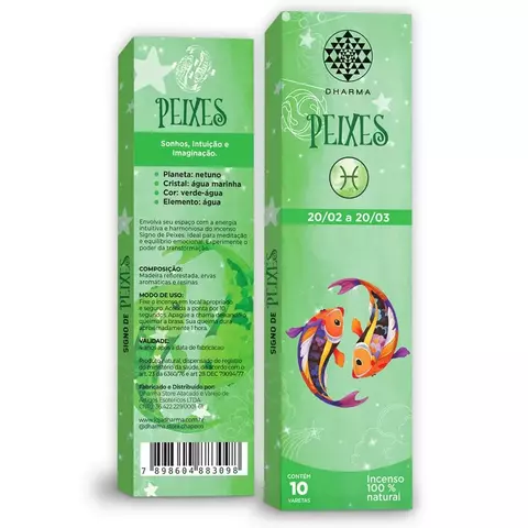Incenso Dharma Signos Peixes
