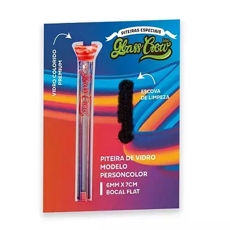 Piteira de Vidro Glass Crew PersonColor