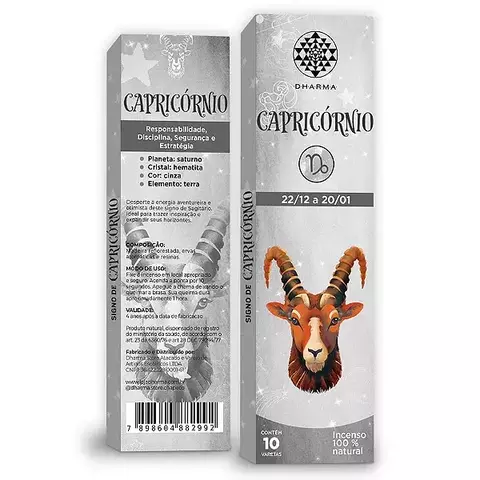 Incenso Dharma Signos Capricórnio