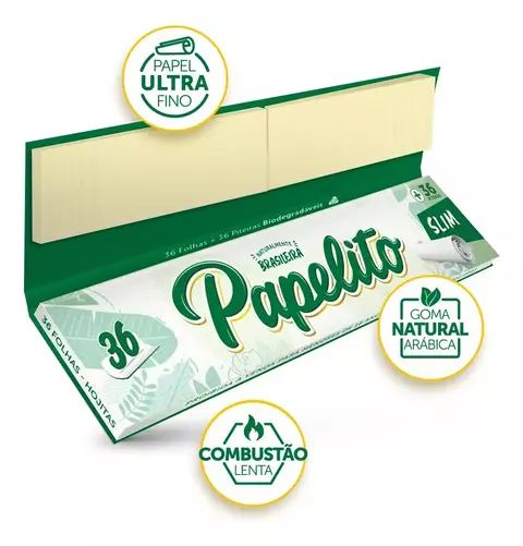 Seda com Piteira Papelito Slim