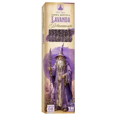 Incenso Vila Zen Linha Mística Lavanda - Relaxamento