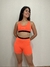 Short Cathy Laranja com Preto