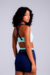Short Cathy Menta com Marinho - comprar online