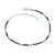 Pulseira Prata Riviera Zircônia Colorida 13,5cm + 6cm Along. - Cód: 9290 - comprar online