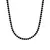 Choker Prata Riviera Zircônia Black 33cm + 10cm Along.