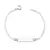 Pulseira Prata Infantil Plaquinha 14cm - Cód: 30115