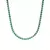 Choker Prata Riviera Zircônia Esmeralda 33cm + 10cm Along. - Cód: 9300