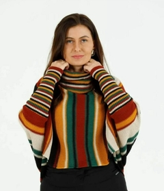 Poncho Colorido Listrado
