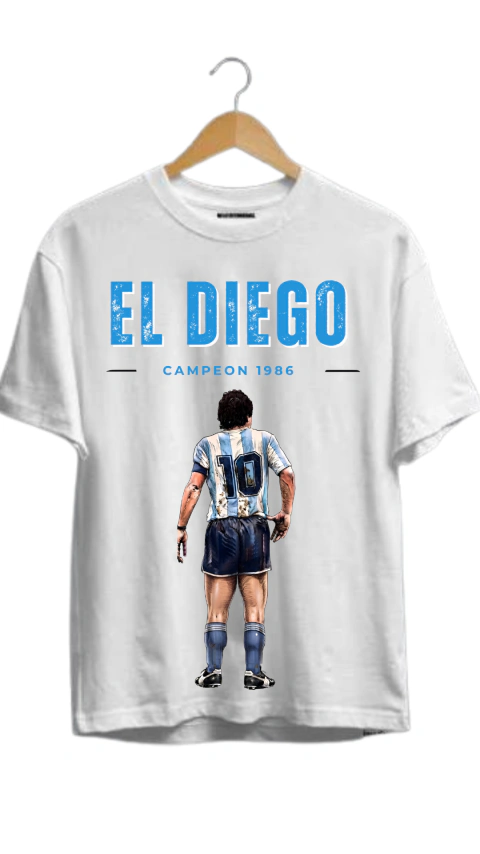 REMERA URBANA EL DIEGO CAMPEON 1986 - BLANCA