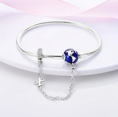 Pulseira Para Berloques 925 Viagem Mundo 18cm na internet