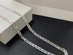 Corrente Prata 925 Masculina Piastrine 50CM - 3mm - comprar online