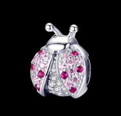 Berloque Joaninha Da Sorte Prata 925 Com Certificado - Silver Shine - Prata 925