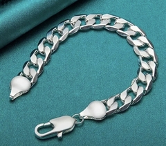 Pulseira Masculina 12mm - Grossa - Banhado a Prata 925 - comprar online