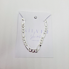 Imagem do Pulseira De Prata 925 Masculina Grumet 3 Em 1 Italiana 6mm