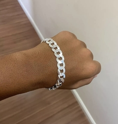 Pulseira Masculina 12mm - Grossa - Banhado a Prata 925 - loja online