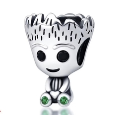 Berloque Baby Groot Prata 925 Com Certificado