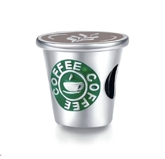 Berloque Copo De Café Starbucks Prata 925