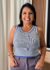 BLUSA LISTRADA EM MODAL HANNA - loja online