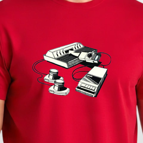 Camiseta Geek Retrô Arcadia Supercharger na internet