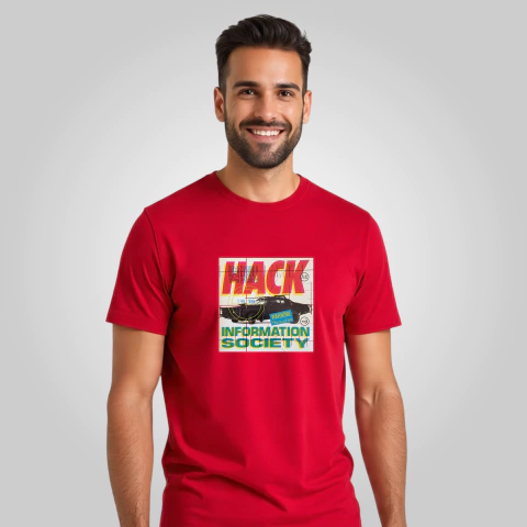 Camiseta Information Society Hack 1990 na internet