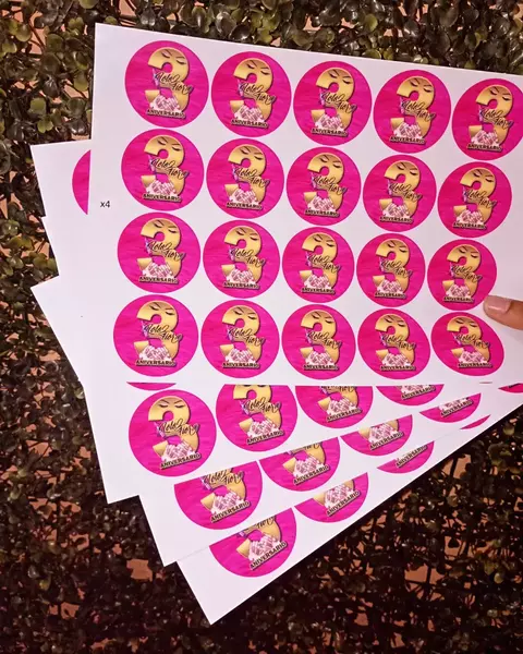 Plancha de stickers papel foto - comprar online