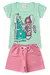 Conjunto Infantil Verão Feminino All Star Faella - Verde