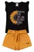 Conjunto Infantil Verão Feminino Girassol