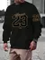 Moletons de estilo art letter masculino, moletons de lã estilo rua, com capuz c
