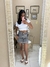 Saia jeans cargo - comprar online
