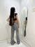 Calça jeans Wide leg cinza - loja online