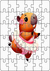 Quebra-Cabeça Jogo Infantil Educacional Capivara Bailarina 36 peças MDF 18x26