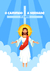 Kit 3 Placas Decorativas Jesus Cristo Desenho MDF 3mm 18x26 - comprar online