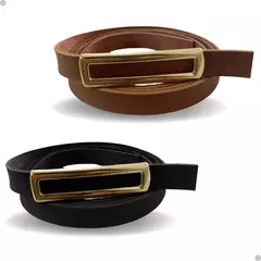 Cinto Fino com Fivela Dourada - comprar online