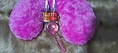 Esfera de Vidro com Glitter para Cromoterapia - Rosa