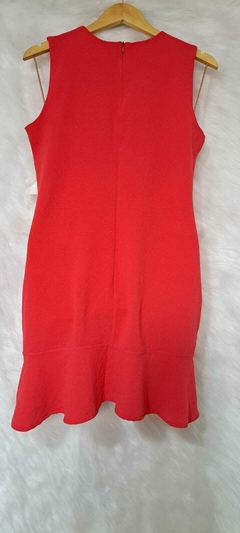 Vestido Curto Liso Com Babado - comprar online
