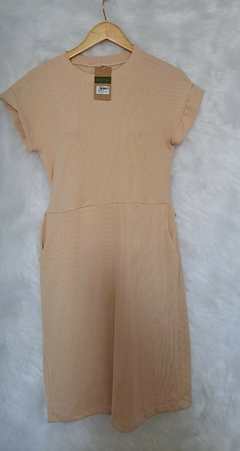 Vestido Slim em Malha Canelada