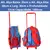 Mochila Clio Rodinha Azul e Verde Infantil Menino Dinossauro Escolar - loja online
