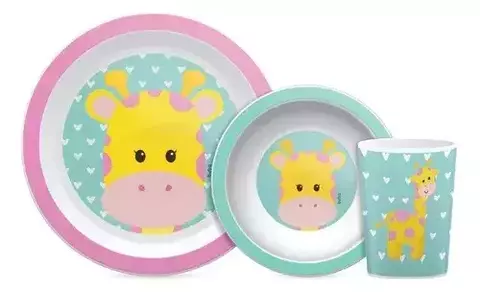 Kit Alimentação Infantil Girrafinha- Buba