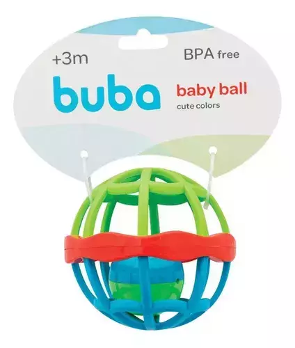 Mordedor Chocalho Baby Ball Cute Color Bola