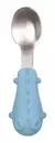 Kit Talheres Garfo Colher Inox Cabo Silicone-Azul na internet