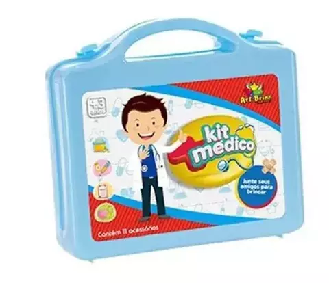 Kit Médico Infantil Com 11 Acessórios Azul