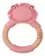 Mordedor Em Silicone E Bambu Leão Rosa - Buba - comprar online