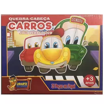 Quebra-cabeça 35 peças Carros