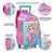 Kit Escolar Mochila De Rodinha Lancheira Térmica Estojo Duplo Menina Sereia Clio - loja online
