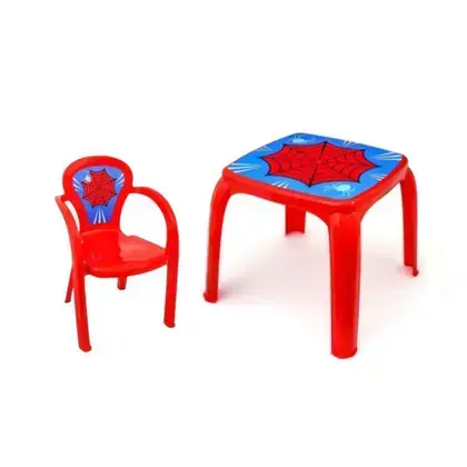 Kit 1 Mesinha e 1 Cadeira Infantil Homem Aranha - Usual Utilidades