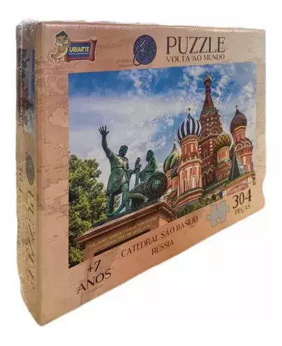 Jogo Quebra Cabeça Catedral São Basílico Rússia Puzzle 300pçs