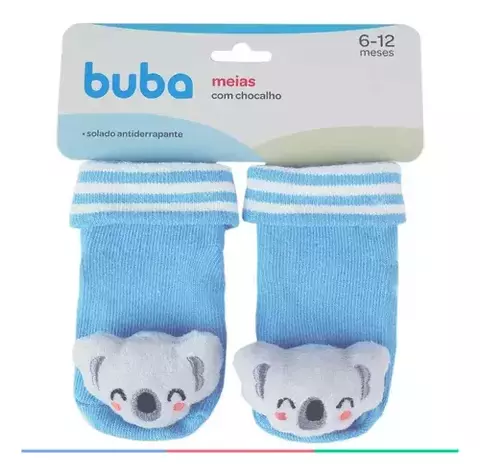 Meias Bebê Antiderrapantes C/ Chocalho Buba - Koala