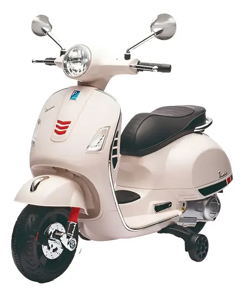 Moto Elétrica 6v Infantil Scooter Vespa Branca - Zippy Toys