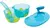 Kit Refeição Pote Divisória Infantil Azul Com Colher - Buba - Criativa Mix