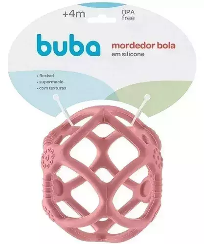 Mordedor Bola Silicone Flexivel Macio Buba